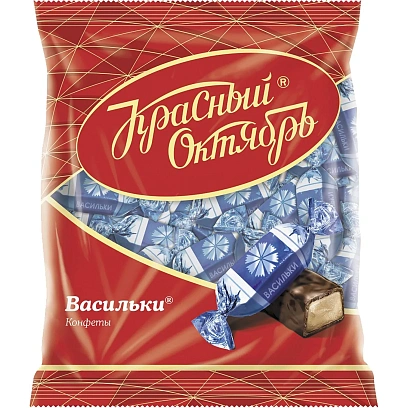 Конфеты шоколадные Васильки 250г