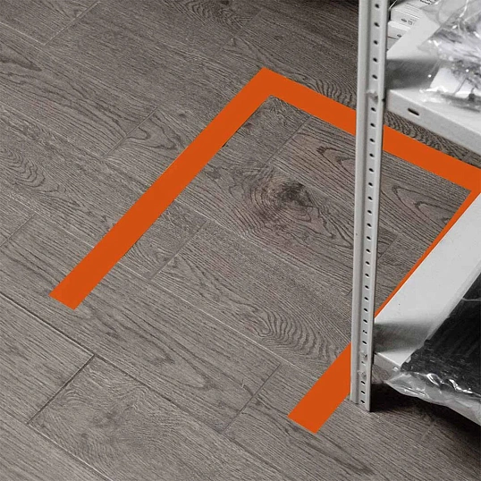 Лента для разметки Vell 50ммx33м, оранжевая, 0,15 мм, ПВХ (331492)