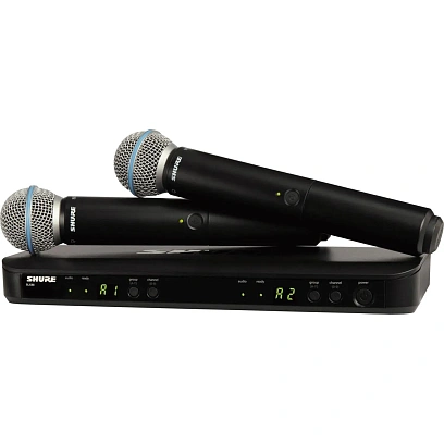 Радиосистема Shure BLX288E/B58-M17,2-х канальн, с двумя ручн передатчиками