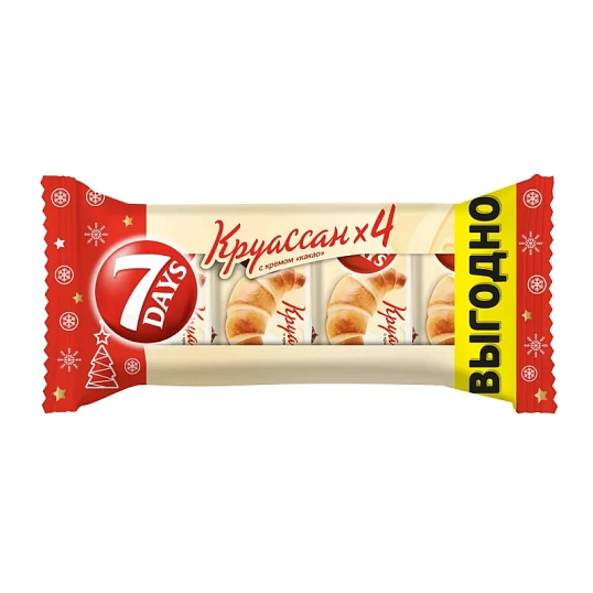 Круасcаны 7 days какао, 4шт х 65г