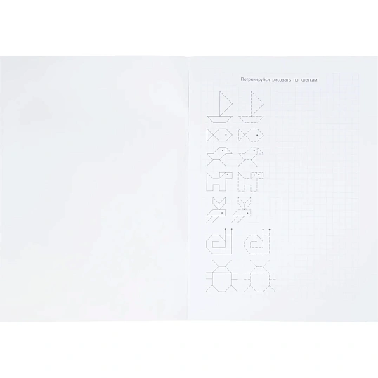 Тетрадь рабочая Граф.диктант с голос.помощ.1ступ,Серия Учимся весело 28стр