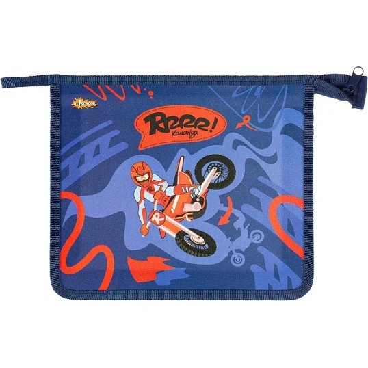 Папка для тетрадей Moto freestyle,А5,молния, пластик, ПТ-713