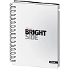 Бизнес-тетрадь All Right А5,120л, 148х205, 1 разд, BRIGHT, белая, 0015