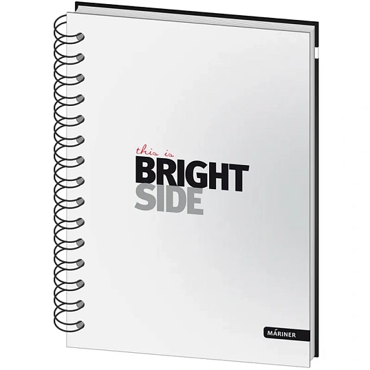 Бизнес-тетрадь All Right А5,120л, 148х205, 1 разд, BRIGHT, белая, 0015