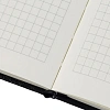Бизнес-блокнот Attache А5(148x218мм), Эссэ,балакр,резин,клетка,черный,80 л