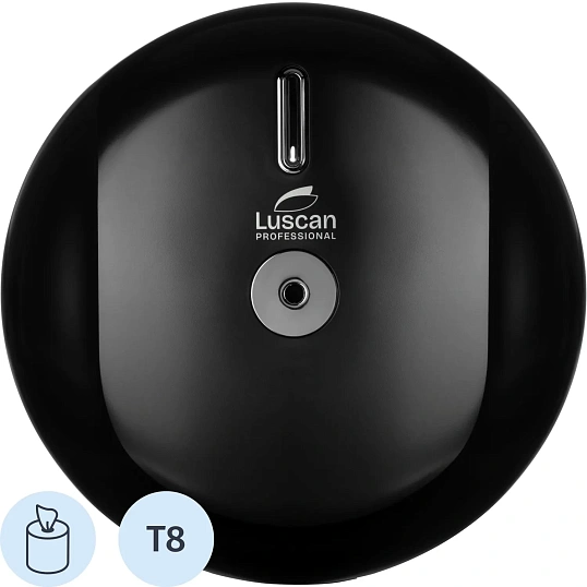 Диспенсер для туалетной бумаги рул Luscan Prof Etalon с ЦВ черный 151066