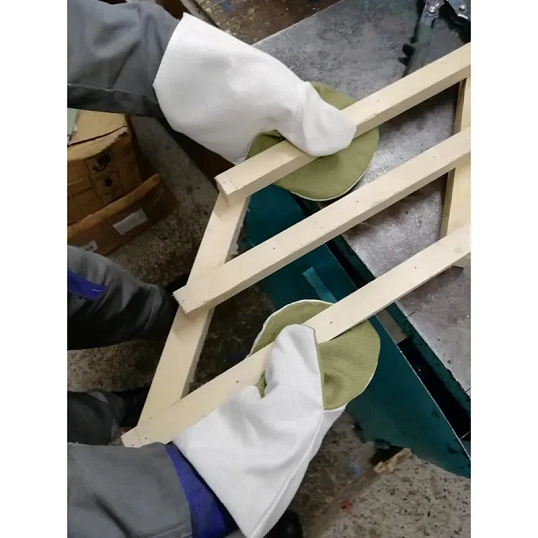 Рукавицы хб с наладонником брезентовым (пл.210гр/м2 и 400гр/м2) 50 пар/уп