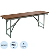 Скамья Ct_складная Д1.66.17 1200х300мм 2ОП, металлик, Ночче Эко
