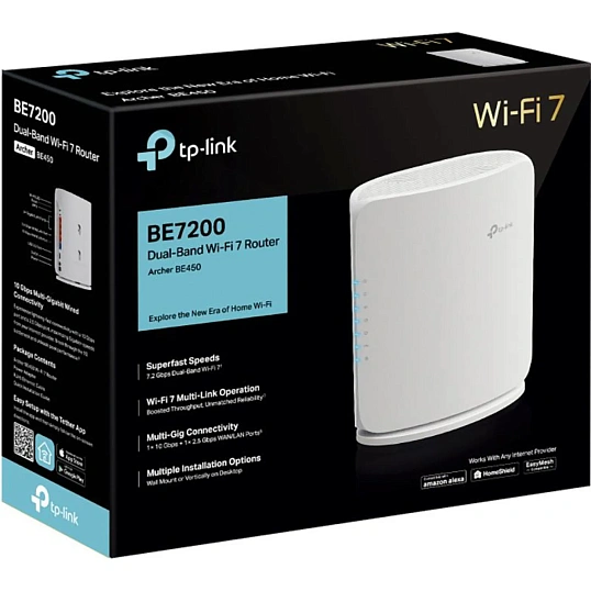 Маршрутизатор TP-Link Archer BE450 BE7200  Wi-Fi 7