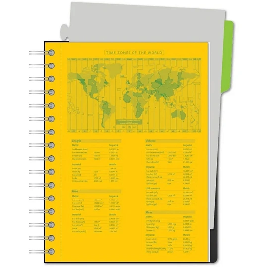 Бизнес-тетрадь SMARTBOOK А5 120л. линейка,спир,микроп,разд,карм,жел-зел