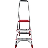 Стремянка алюминиевая усиленная 225 кг 3 ступени, Новая Высота  3110103