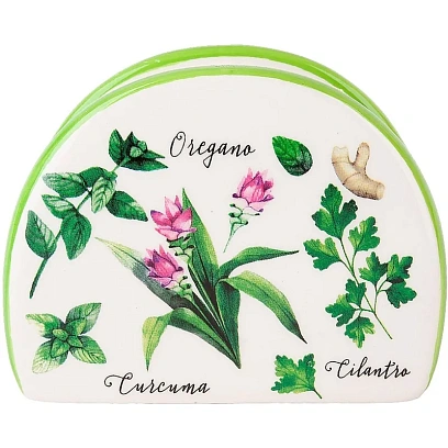 Салфетница Душистые травы 10,5x5x9см. (керамика)(подарочная уп), L2520949