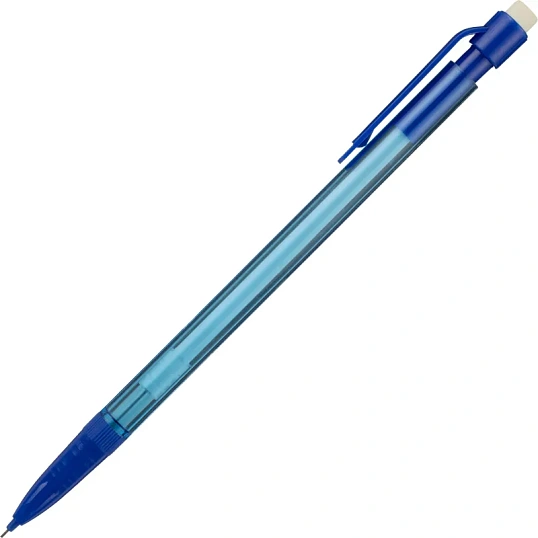 Карандаш механический 0,5мм, пластиковый прозр.корп, в ассорт SMP003