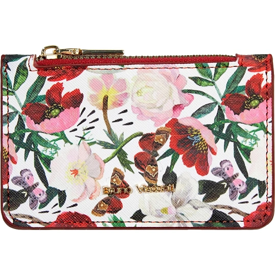 Картхолдер на молнии  flora.пионы, 11.5 x 0,7 x 7,5 см 14-096/02