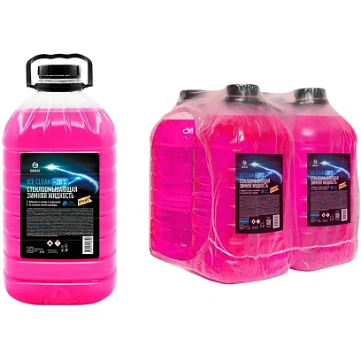 Жидкость стеклоомывающая зимняя Ice Clean - 20 С  3л ПЭТ 4 штуки/уп