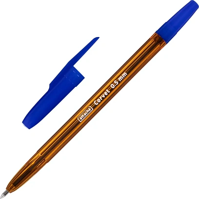 Ручка шариковая неавтомат. Attache Corvet масл,син,0,5мм,оранж.Россия