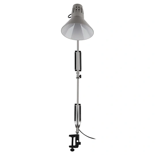Светильник настольный ЭРА N-121-E27-40W-GY Е27 на струбцине серый