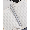 Ручка гелевая  Attache Selection Elegance,сереб.корп ,синий,футляр