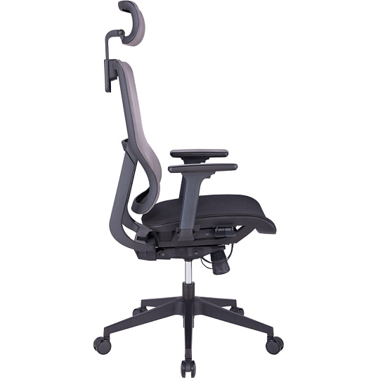 Кресло BN_Zm_EChair-601 MC сетка, серый/черный