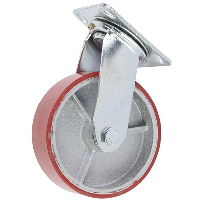 Колесо для тележки большегрузное поворотное SCp 63 150мм ПУ (N) 1025354