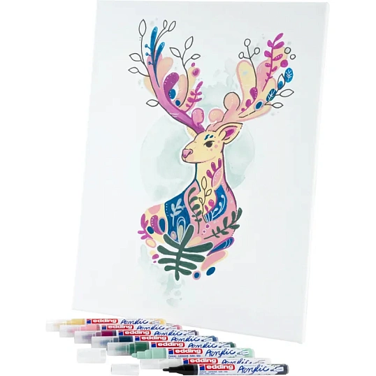 Маркер акриловый Edding 5100/928.кругл.нак. 2-3 мм. Цвет Мята