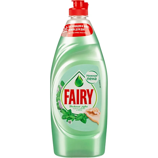 Средство для мытья посуды Fairy нежные руки чайное дерево и мята 650мл
