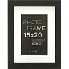 Рамка пластиковая с паспарту Gloria Black 15x20 37