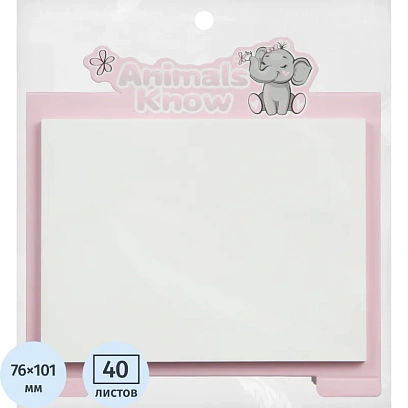 Стикеры с клеевым краем M&G Animal Planet, 76x101мм, 40 л, цвет в ассорт