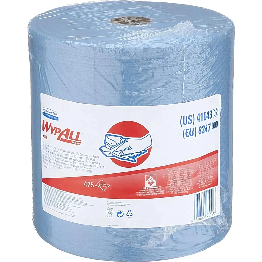 Материал протирочный нетканый WypAll X80 голубой 475л/рул 8347