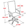 Кресло BN_Zm_EChair-500 MC сетка/ткань, черный хром
