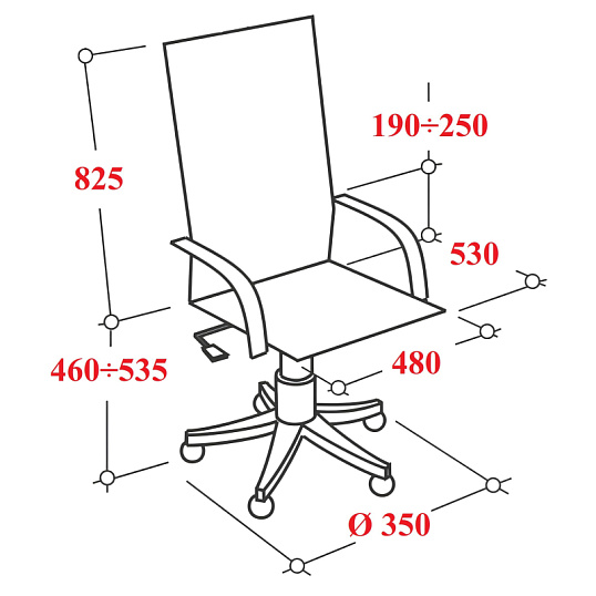 Кресло BN_Zm_EChair-500 MC сетка/ткань, черный хром