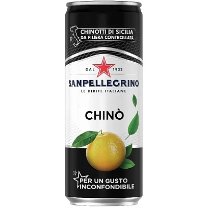 Напиток SanPellegrino Chino с экстрактом померанца ср/газ ж/б 0,33л