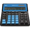 Калькулятор настольный Deli полноразм. EM888A, 12-ти разряд., голубой/черн