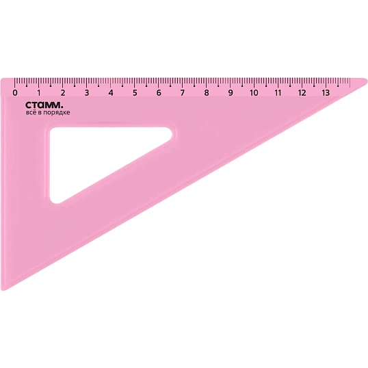 Треугольник 13 см угол 30 градусов NEON Cristal цвет ассорти ТК-33