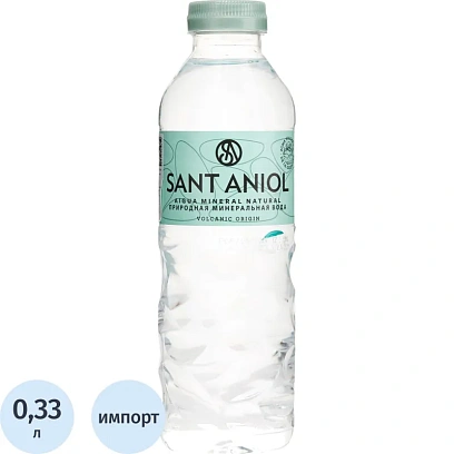 Вода минеральная Sant Aniol природная столовая пит негаз ПЭТ, 0,33л