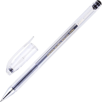 Ручка гелевая неавтомат. CROWN Hi-Jell черная 0,5мм HJR-500B