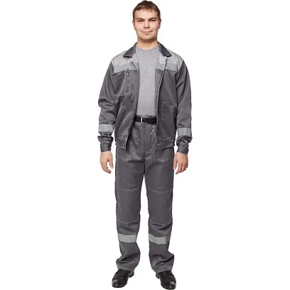 Костюм летний муж. л22-КБР т.сер./св.сер (р.56-58) 194-200 (Арсенал-СП)