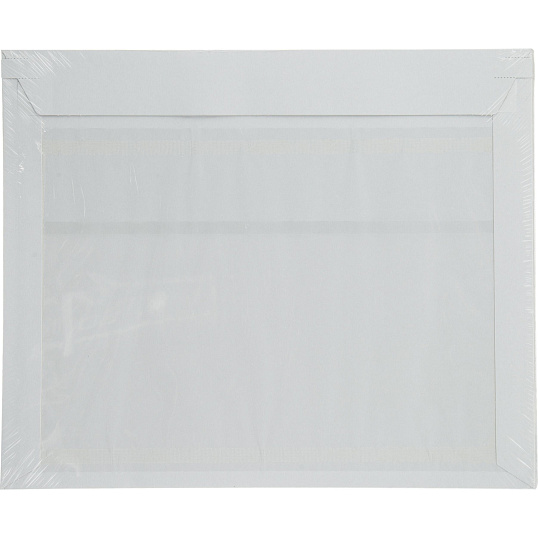 Конверт курьерский белый с карманом 265х340 картон 280 гр 10шт/уп