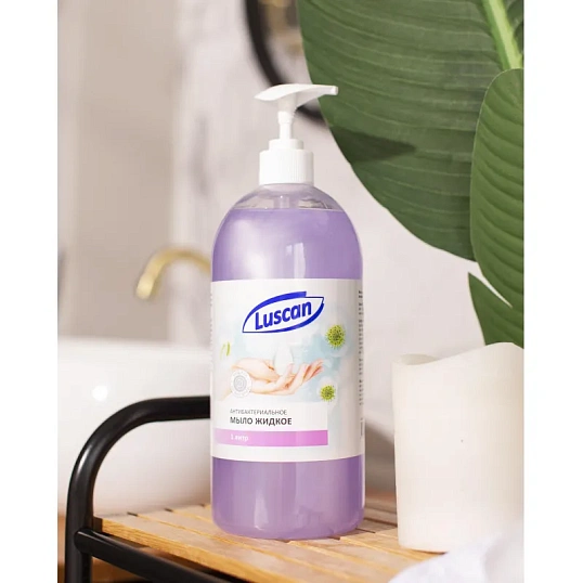 Крем-мыло жидкое Luscan антибактериальное с дозатором 1л