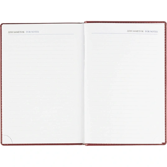 Ежедневник датированный 2026, бордо, А5, 148x218 мм, 352 стр,АТТАСНЕ Agenda