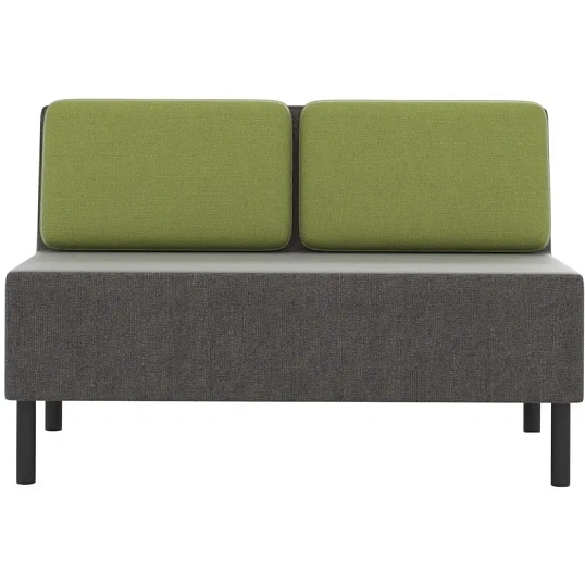 Модуль прямой 0MX_ТF_М27 Select 2-М, ткань рогожка серый/зеленый