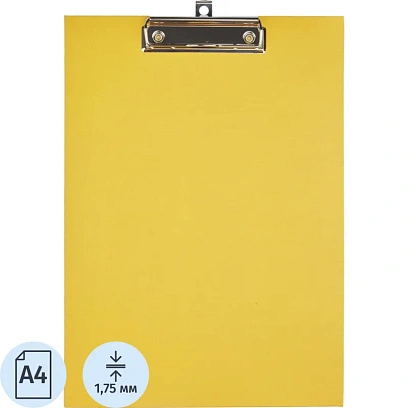 Папка-планшет д/бумаг КОМУС A4 кибер желтый