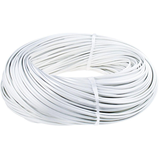 Шнур ШВВП 2х0,75, белый, бухта 100м