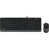 Набор клавиатура+мышь A4Tech Fstyler F1010 GREY,черный/серый,USB Multimedia