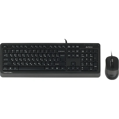 Набор клавиатура+мышь A4Tech Fstyler F1010 GREY,черный/серый,USB Multimedia