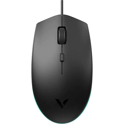 Мышь компьютерная RAPOO игровая проводная V11S, цвет - черный