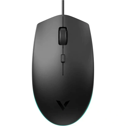 Мышь компьютерная RAPOO игровая проводная V11S, цвет - черный