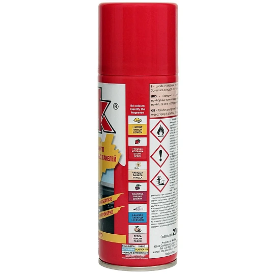 Полироль -очиститель салона  PLAK  200 мл (аэр.),  Клубника 5101