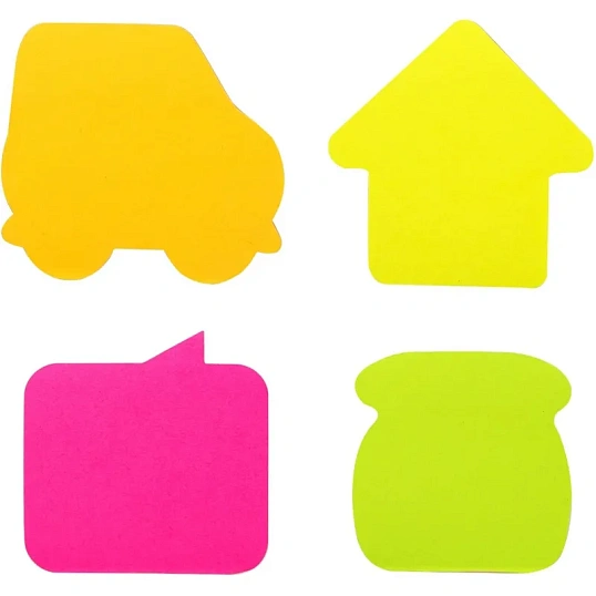 Стикеры с клеевым краем Deli 76х76 мм,20 листов,форма в асс-те      