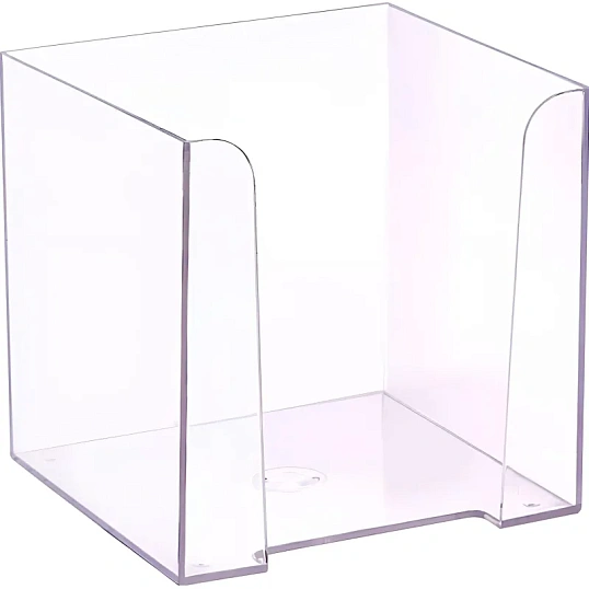 Бокс для бумаги 9х9х9 прозрачный ПЛ41